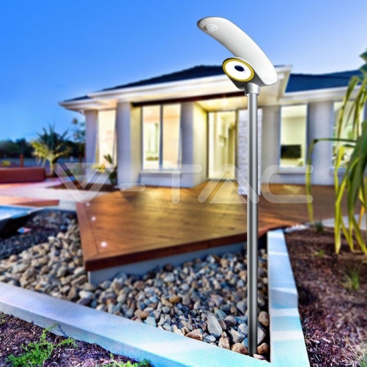 Lámpara LED solar de jardín 20W PIR Sensor Control RF 6400K - 18