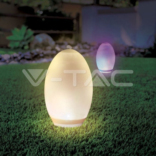 Lámpara LED solar forma Óvaloa RGB - 7