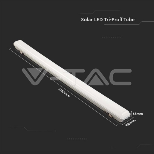 LED Solar Tri-Proof Tube Light 18W Sensor and RF Control 3 in 1 IP65 - 14