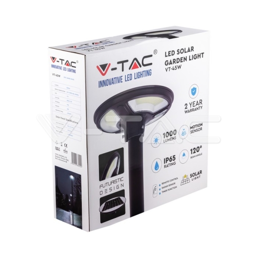 Luz de jardín solar LED 7.5W Sensor 4000K IP65 control remoto Función temporizador - 19