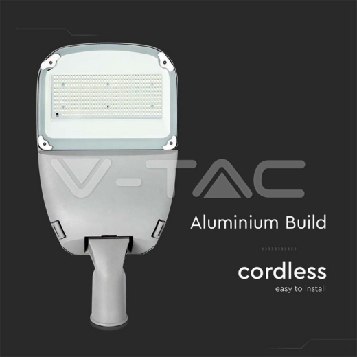 LED Solar Street Light SAMSUNG Chip 50W White Body 4000K - 5