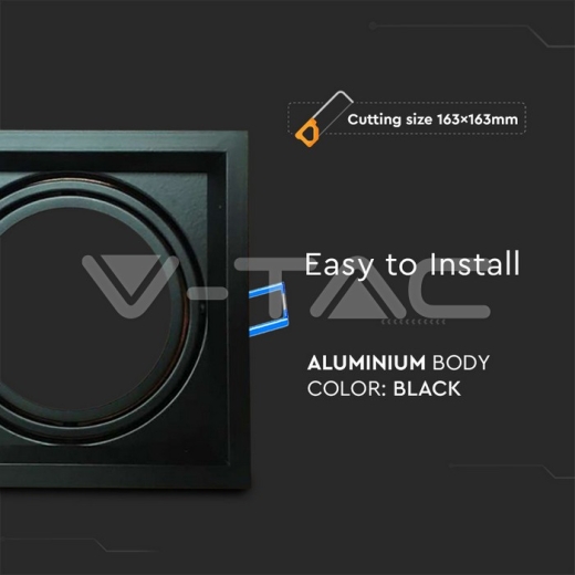 Aro 1 x AR111 negro - 2