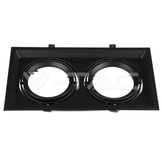 Aro 2 x AR111 negro - 5