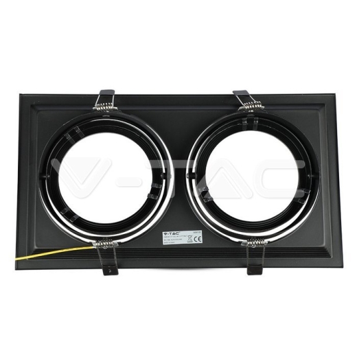 Aro 2 x AR111 negro - 6