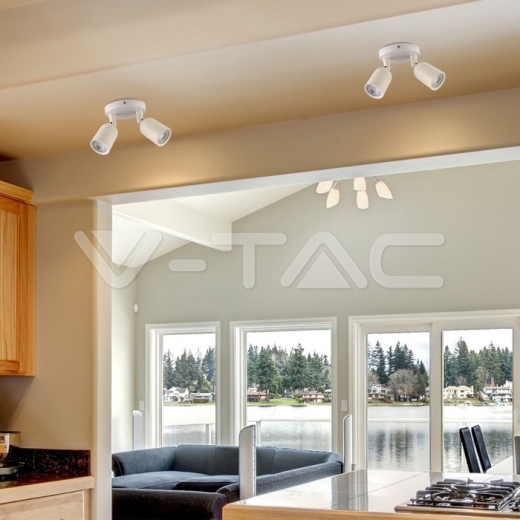 Lámpara de pared 2 x GU10 cuerpo Blanco - 6