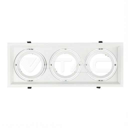 Aro 3 x AR111 blanco - 4