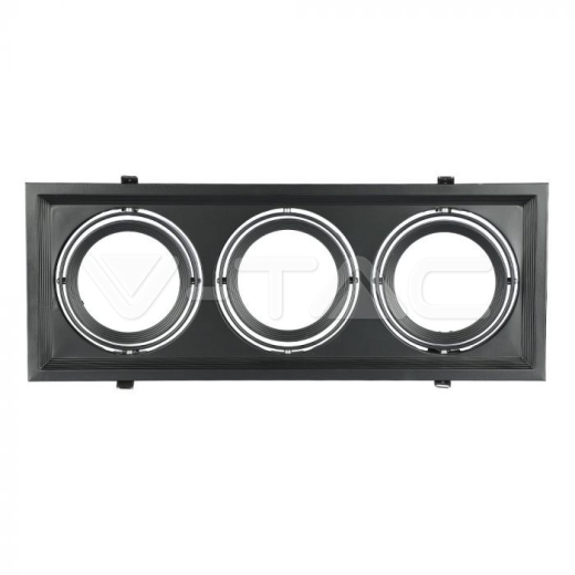 Aro 3 x AR111 negro - 4