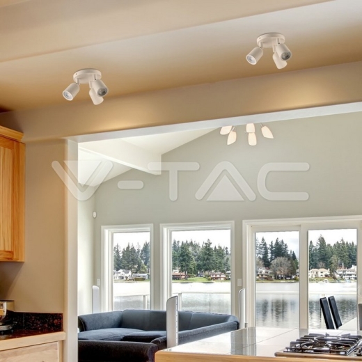 Lámpara de pared 3 x GU10 cuerpo Blanco - 6