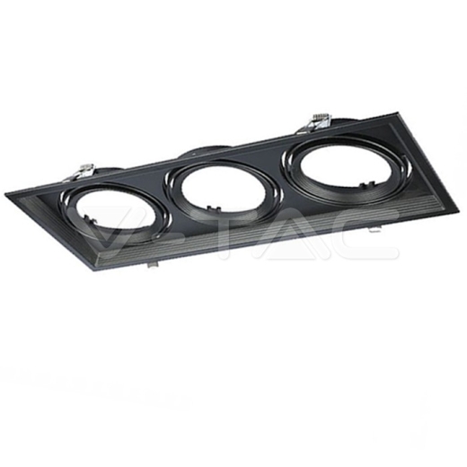 3 x AR111 Housing Black - 2