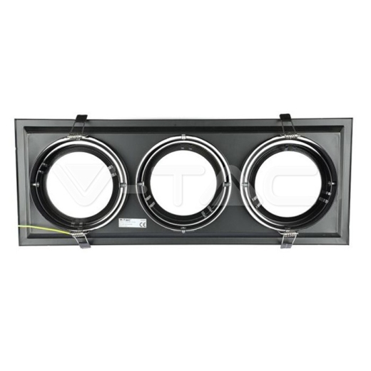 3 x AR111 Housing Black - 5