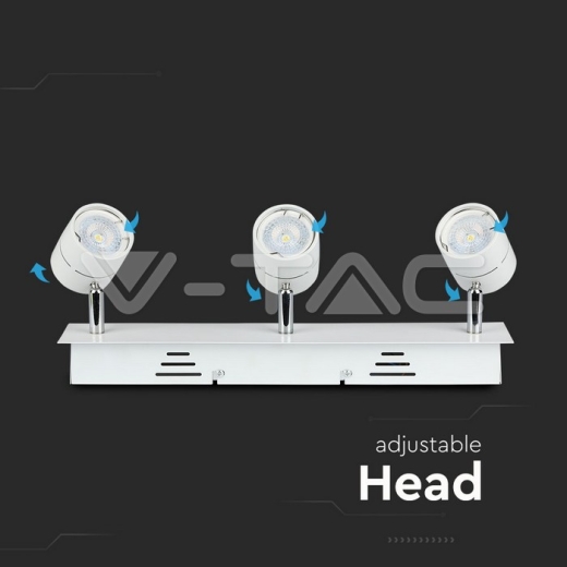 3 x GU10 Track Fitting White - 6