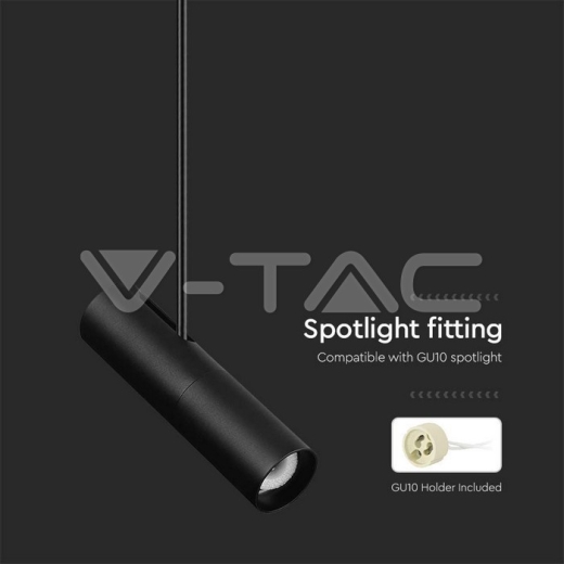 GU10 Aluminum Lamp Holder Fitting Black - 4