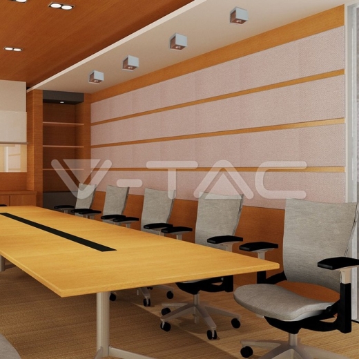 GU10 Fitting Concrete Surface Matt Rose Gold Bottom Square - 10