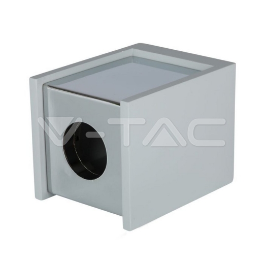 GU10 Fitting Concrete Surface Chrome Bottom Square - 3