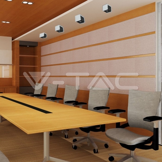 GU10 Fitting Concrete Surface Gun Black Bottom Square - 10