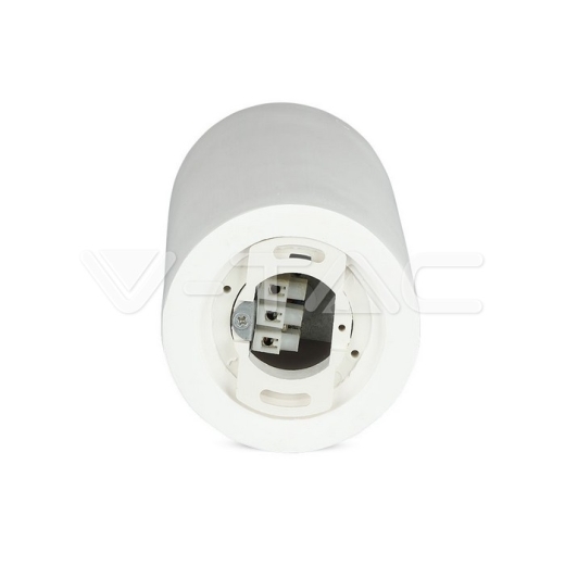 GU10 Fitting de superficie yeso con base de cromo - 5