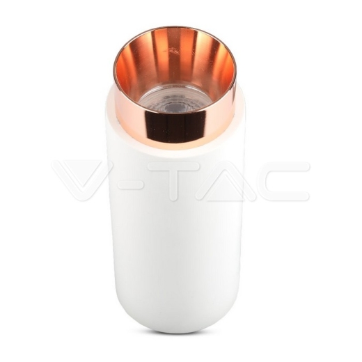 GU10 Fitting de superficie yeso con base de metal oro rosa - 4