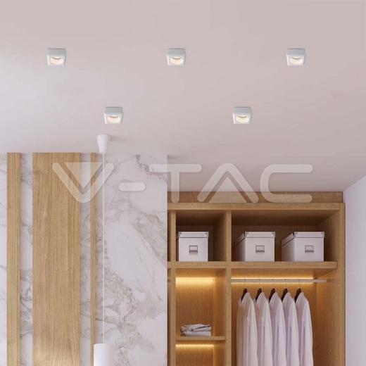 GU10 Fitting Gypsum Round White - 4