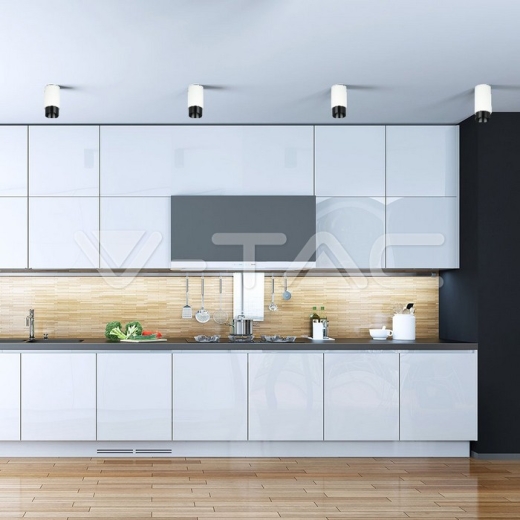 GU10 Fitting Gypsum Metal Gun Black Bottom - 9