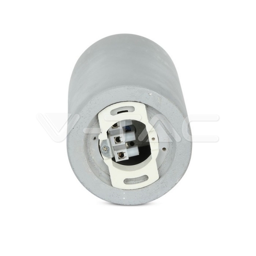 GU10 Fitting Gypsum Surface Metal Gun Black Concrete Bottom - 5