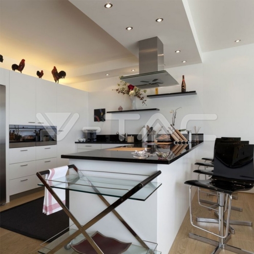 GU10 Fitting Round Black - 5