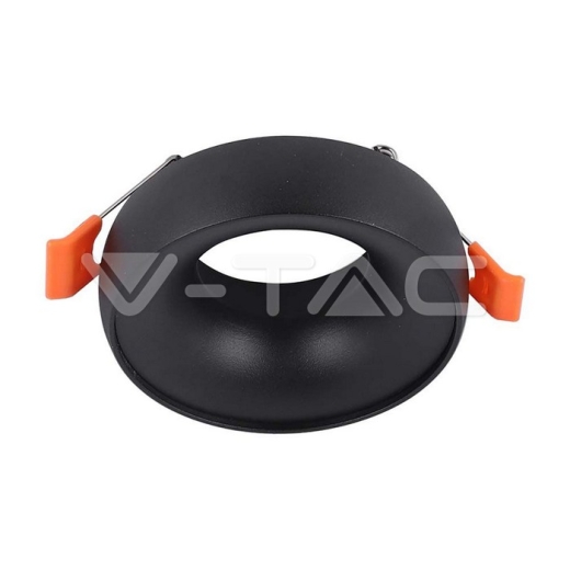 GU10 Fitting Round Black Frame, Black Reflector - 1