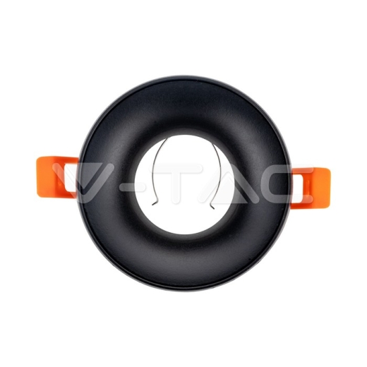 GU10 Fitting Round Black Frame, Black Reflector - 3