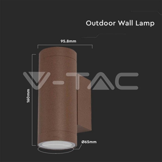 GU10 Fitting Round Corten - 4