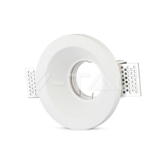 GU10 Fitting Round Gypsum White - 1