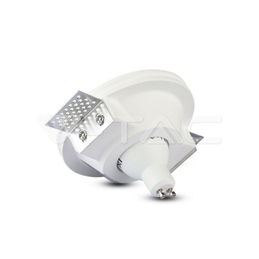 GU10 Fitting Round Gypsum White - 3