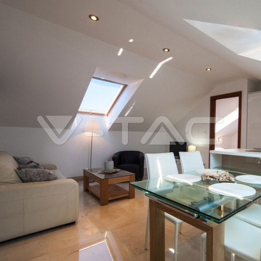 GU10 Fitting Round Satin Nickel - 8