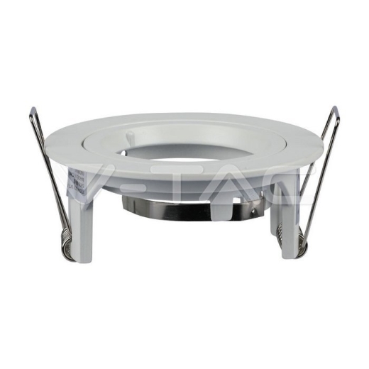 GU10 Fitting Round White - 2