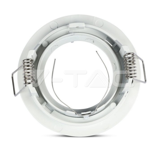 GU10 Fitting Round White - 6