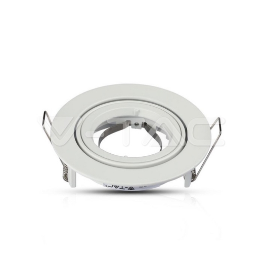 GU10 Fitting Round White - 2