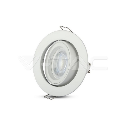 GU10 Fitting Round White - 4