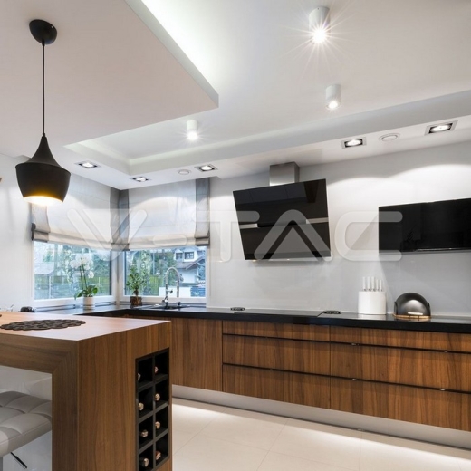 GU10 Fitting Round White & Black - 9