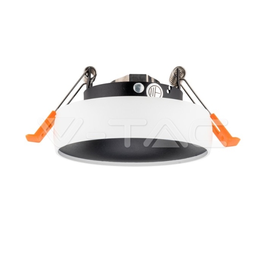 GU10 Fitting Round White Frame, Black Reflector - 2