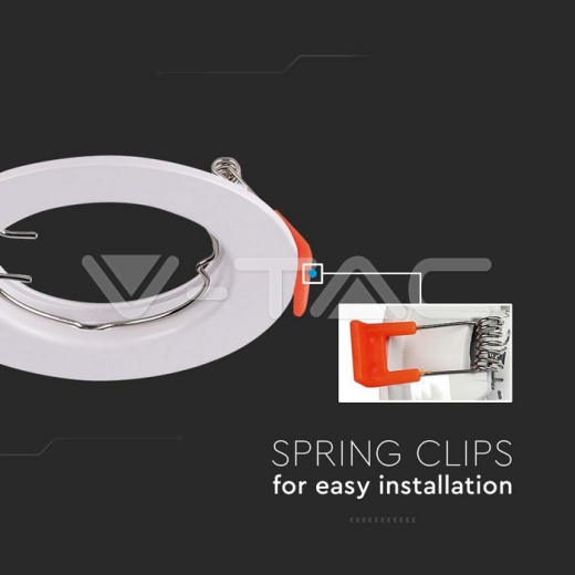 Aro GU10 redondo blanco - 4