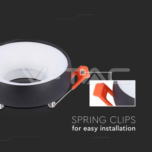 GU10 Fitting Round White Frame, White Reflector - 5