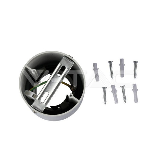 GU10 Fitting Round White IP54 - 3