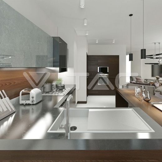 Aro GU10 redondo blanco & blanco - 9