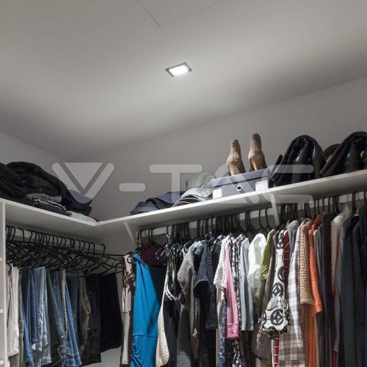 Aro GU10 cuadrado negro - 5