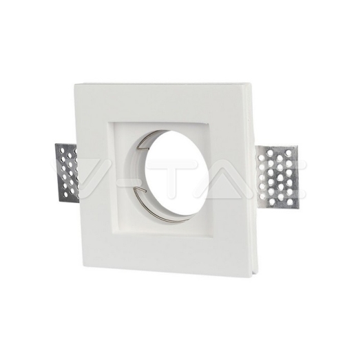 GU10 Fitting Square Gypsum White 100 x 100 mm - 1