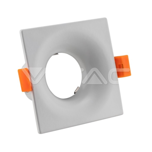 GU10 Fitting cuadrado blanco - 1