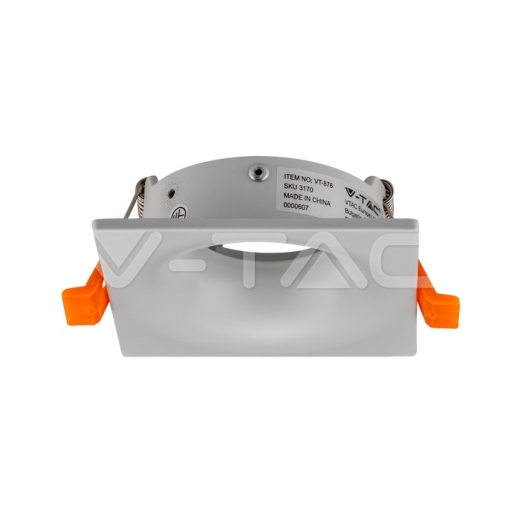 GU10 Fitting cuadrado blanco - 3