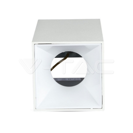 GU10 Fitting Square White & White - 5