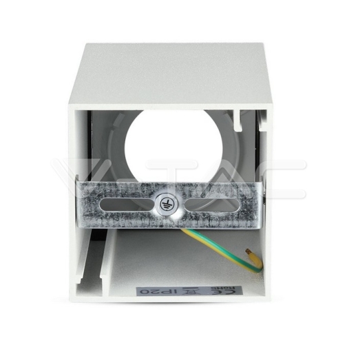 GU10 Fitting Square White & White - 6