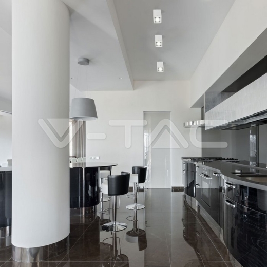 GU10 Fitting Surface Square White - 7