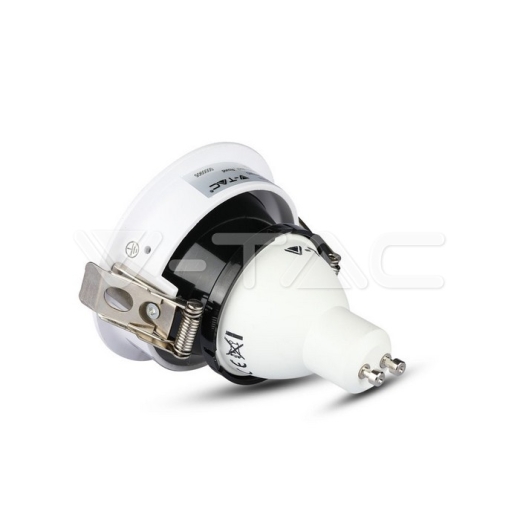 GU10 Fitting redondo blanco+negro - 4