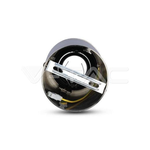 GU10 Fitting Surface Round Satin Nickle - 3